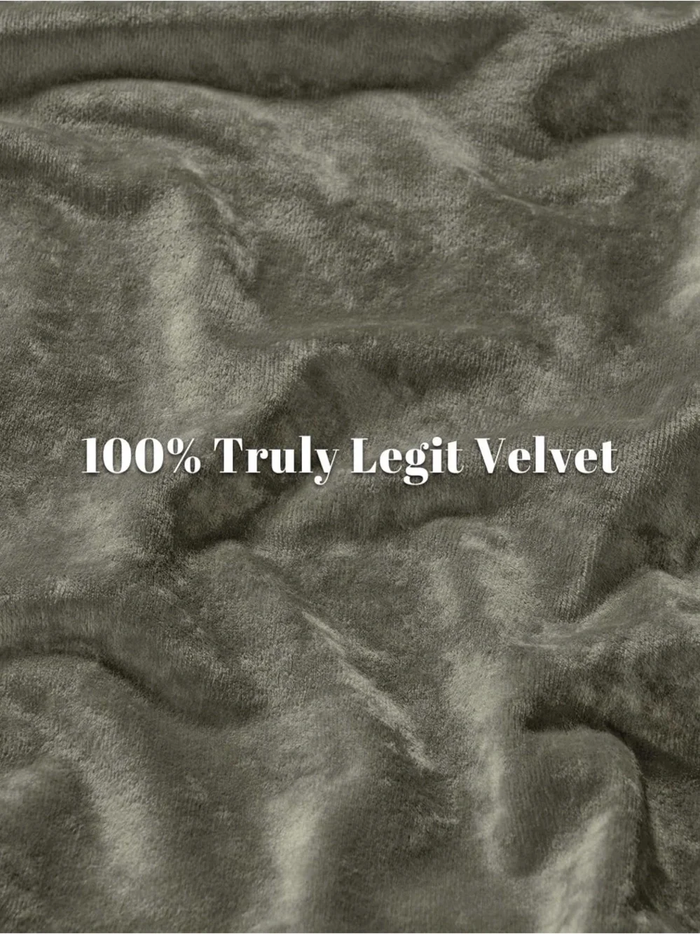 Truly Velvet Duvet Cover Set in Smokey Olive